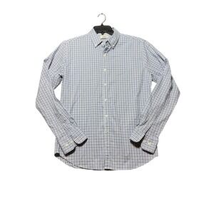 Savannah Button Down‎ Mens Size M Blue Plaid Excellent Condition Long Sleeve